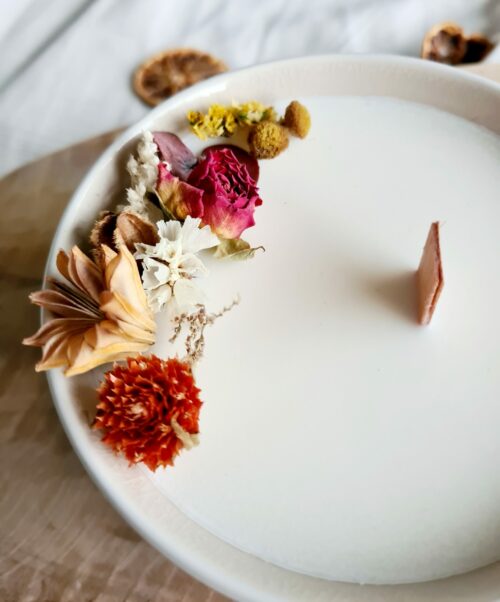 Bougie fleurs séchées "Constance" – Image 3