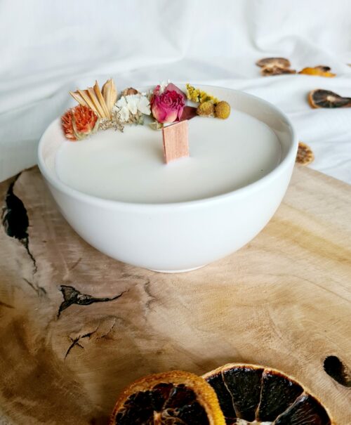 Bougie fleurs séchées "Constance" – Image 4