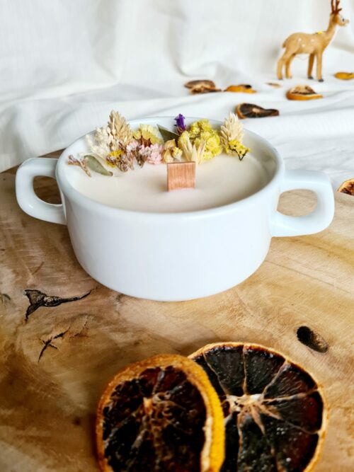 Bougie fleurs séchées "Victoire" – Image 3