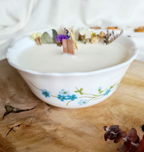 Bougie fleurs séchées "Jeanne" – Image 3
