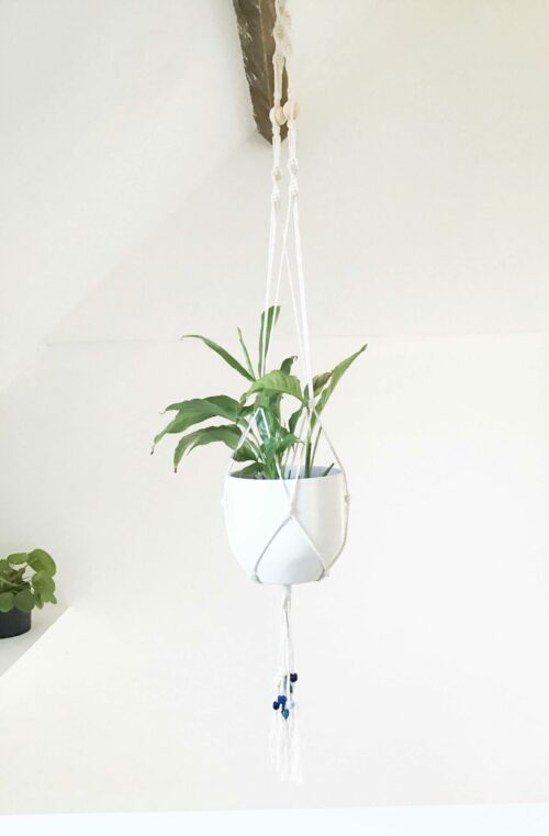 Suspension en macramé "Amandine" (taille M)