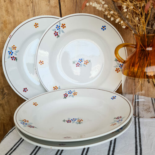 Service de 4 assiettes Saint Amand
