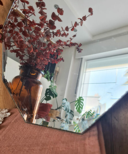 Miroir ancien octogonal biseauté – Image 3