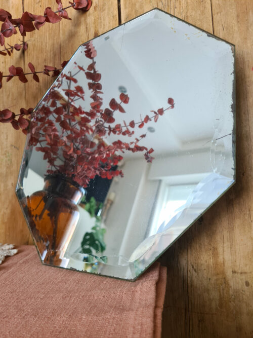 Miroir ancien octogonal biseauté – Image 5