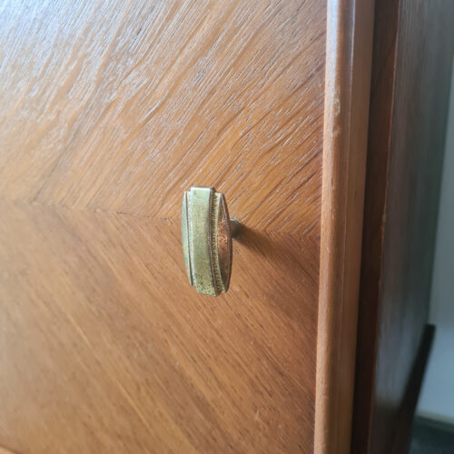 Paire de Tables de Chevet Rétro avec Pieds Biseautés – Image 3