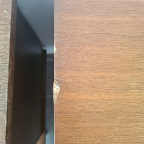 Paire de Tables de Chevet Rétro avec Pieds Biseautés – Image 5