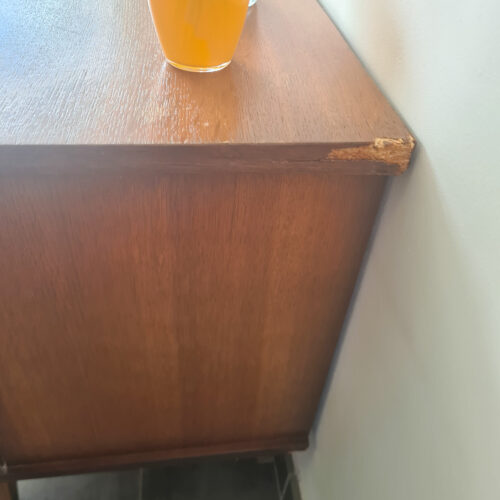 Paire de Tables de Chevet Rétro avec Pieds Biseautés – Image 7