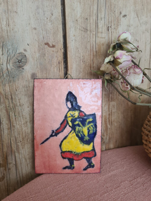 Ensemble d'Émaux sur Cuivre Chevalier - Artisanat Exceptionnel – Image 5