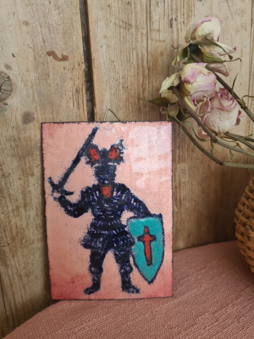 Ensemble d'Émaux sur Cuivre Chevalier - Artisanat Exceptionnel – Image 3